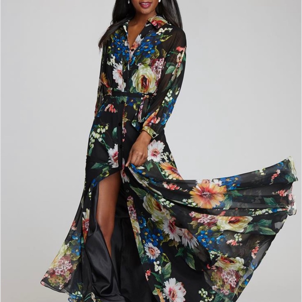 Rickie Freeman for Teri Jon floral gown NWT